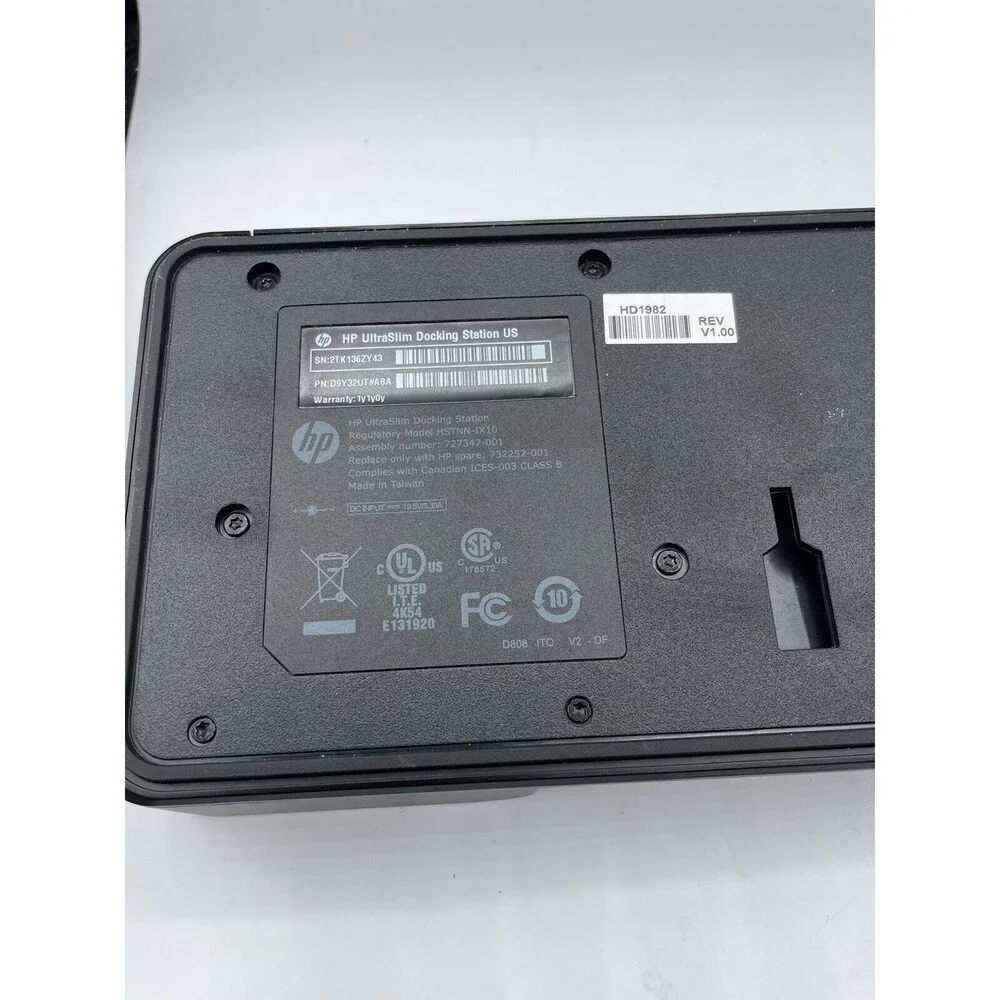 HP UltraSlim Docking Station US HSTNN-1X10 Dock Only